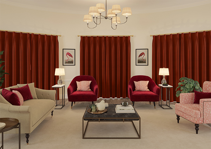 Ultra Luxe Velvet, Burnt Brick - Made to Measure Curtains - Image 15